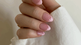 くすみピンク × ニュアンスアート